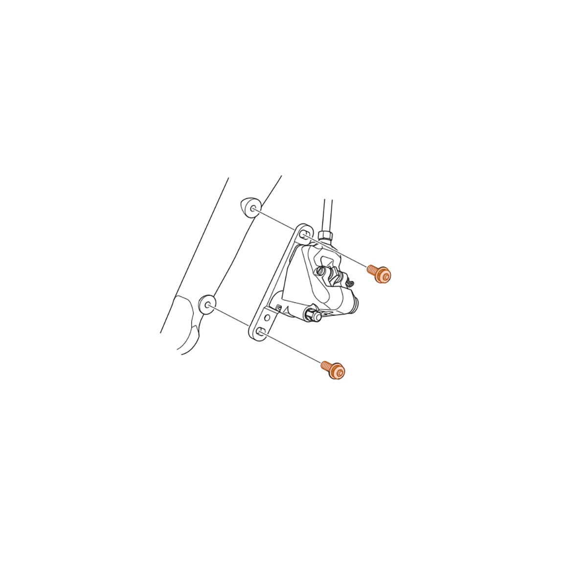 Vis De Fixation étrier Avant SHIMANO DURA-ACE FLATMOUNT R9170