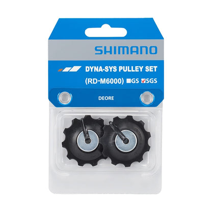 Achterderailleurwieltjes 10V SHIMANO DEORE M6000 voor lange kooi #Y3E498020 Zwart