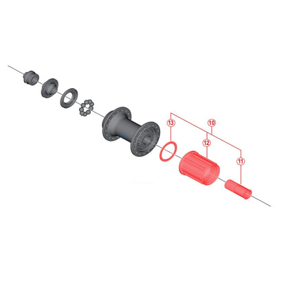 Vrijlooplichaam SHIMANO Route 105 FH-5800/R7000 #Y31F98070