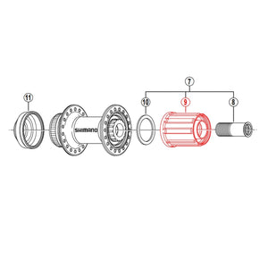 VTT-vrijlooplichaam SHIMANO FH-RM35 #Y3TE98050