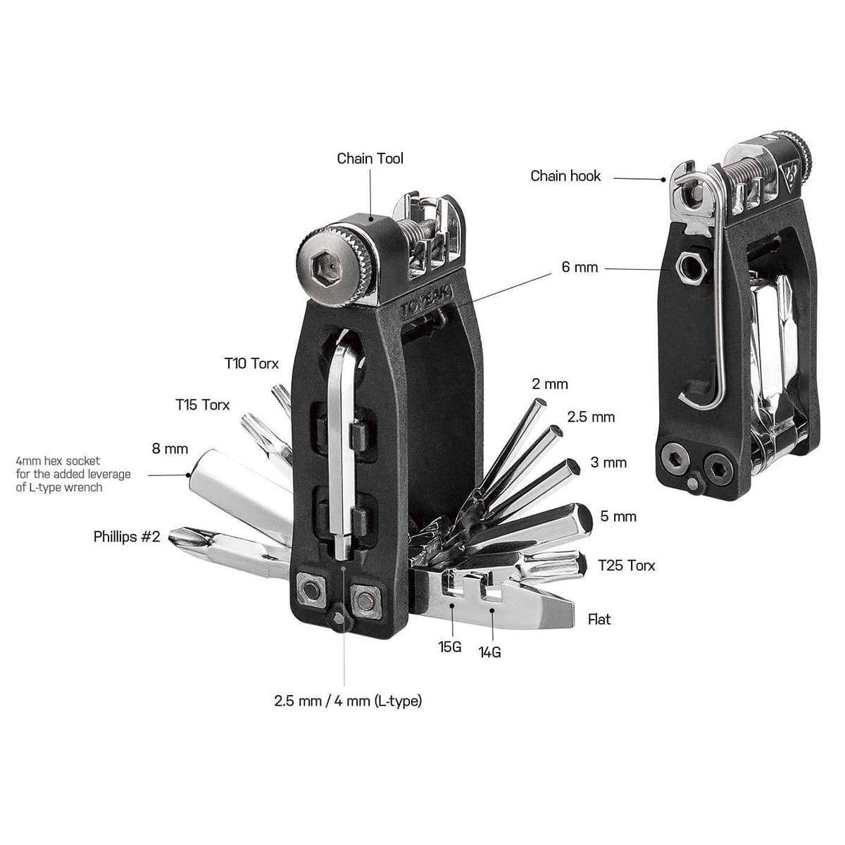 Multi-Outils TOPEAK NINJA 16+ (16 Outils)