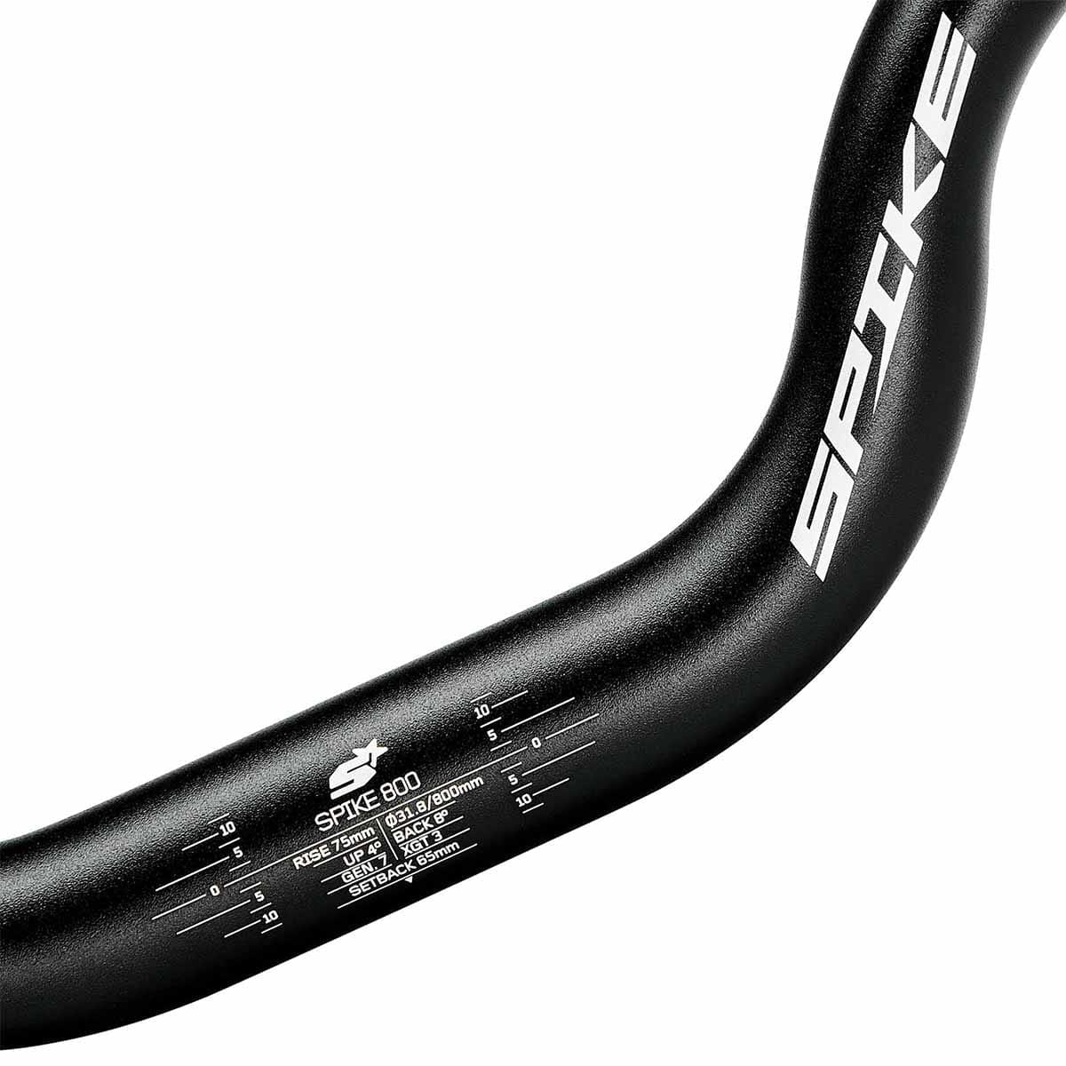 Cintre SPANK SPIKE 800 RACE VIBROCORE Rise 75 mm 31,8/800 mm Noir / Orange