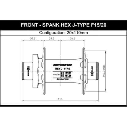 Voornaaf SPANK HEX 15/20 mm
