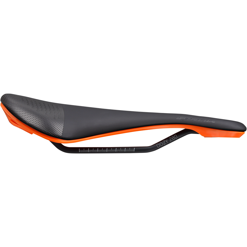 Selle SPANK OOZY 280 144mm Rails CrMo Orange