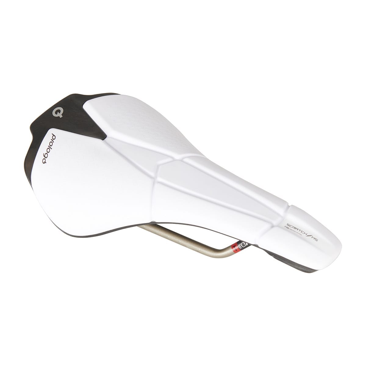 Selle PROLOGO SCRATCH M5 Rails Tirox Blanc/Noir