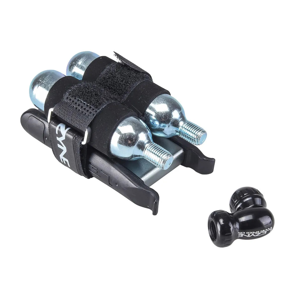 LEZYNE TWIN KIT CO2 slaghoedje + 16 g CO2 patroon met schroefdraad (x2)