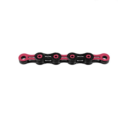 Chaîne 11V KMC DLC11 Noir/Rose