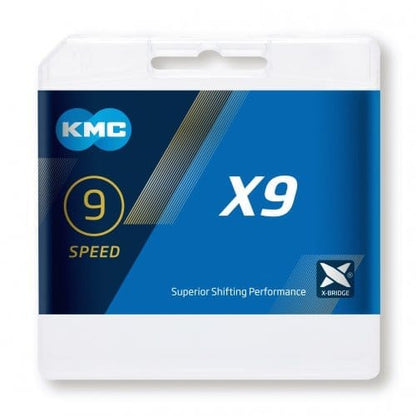 Ketting 9V KMC X9L Ti-N Goud