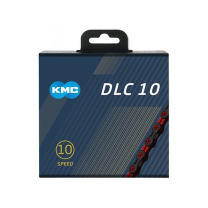 Ketting 10V KMC DLC10 Zwart/Rood