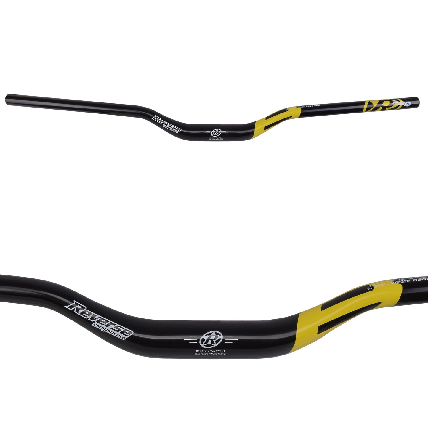 Cintre REVERSE COMPONENTS BASE Rise 35mm 790mm Noir/Jaune