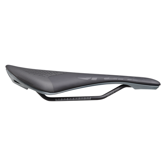 Selle SPANK SPIKE 160 Cuir Rails CrMo Gris