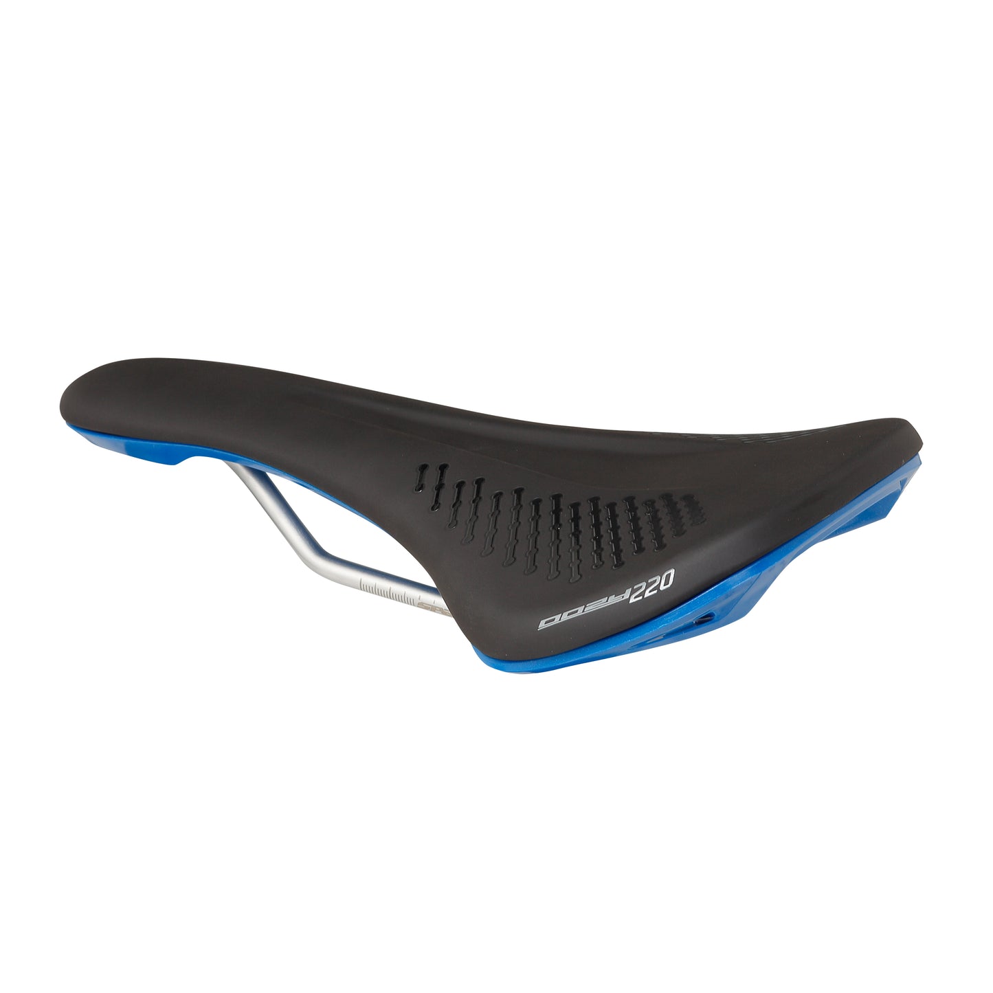 Selle SPANK OOZY 220 144mm Rails CrN/Ti Bleu