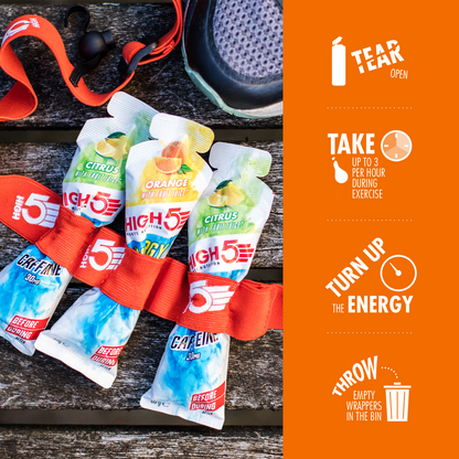 Energiegel HIGH5 ENERGY GEL Aqua (66g) Sinaasappel