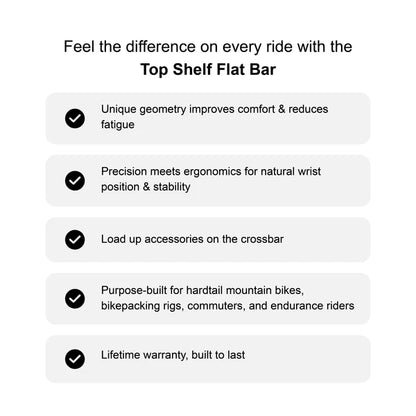 Stuur REDSHIFT Top Shelf Flat Rise 50mm 800mm