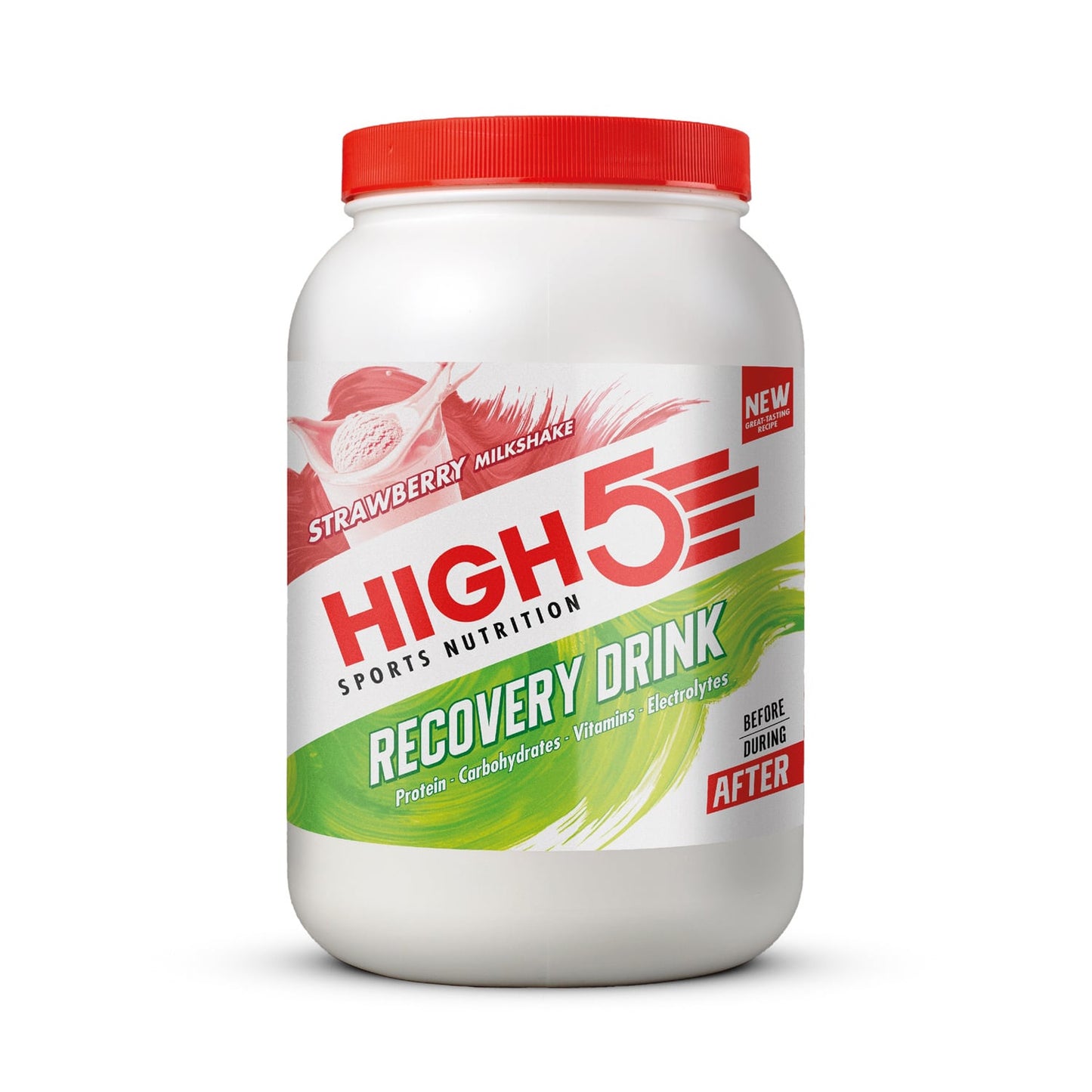 High5 RECOVERY DRINK (1.6kg) Aardbei Milkshake
