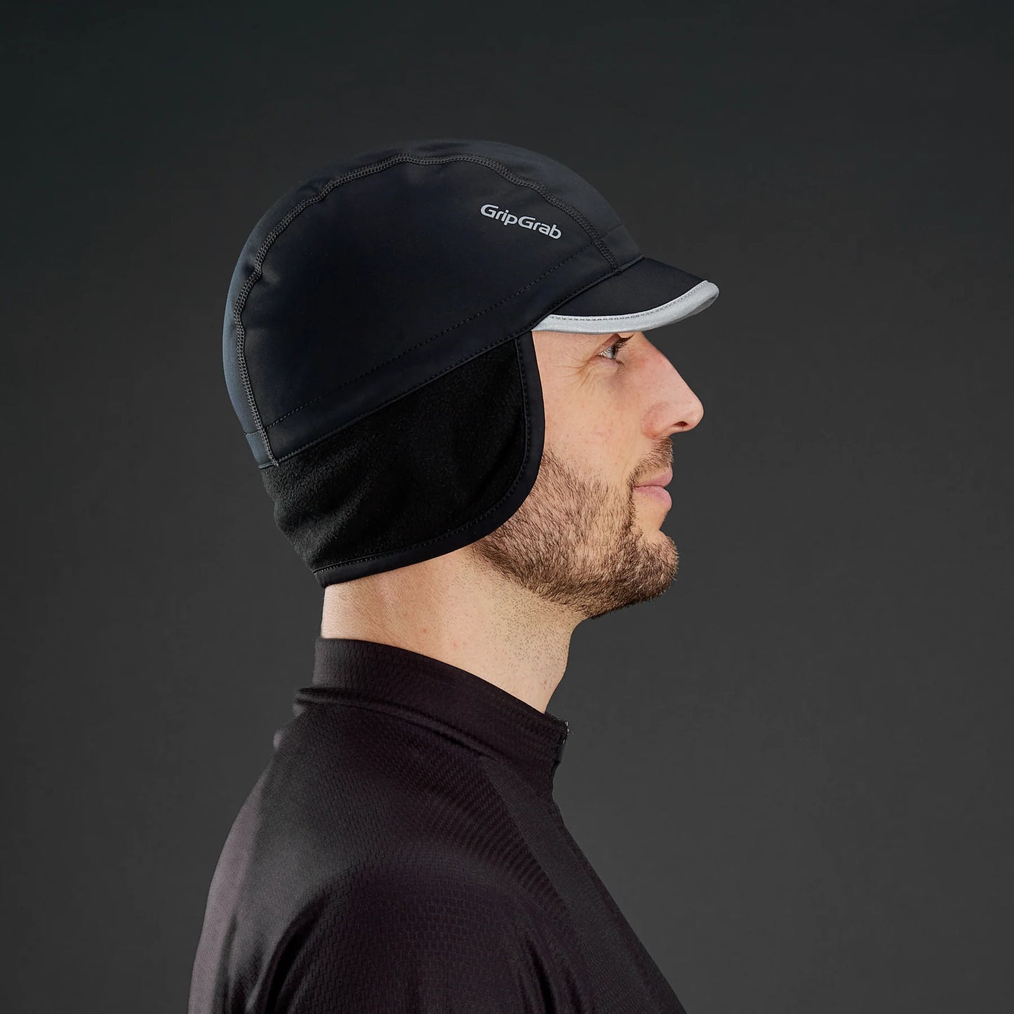 GRIPGRAB BELGISCHE STIJL THERMISCHE WINDPROOF WINTERMuts Zwart