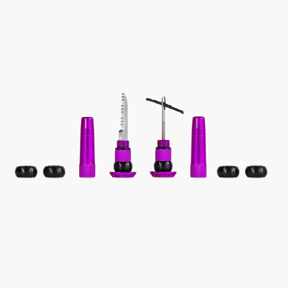 MUC OFF Geïntegreerde Tubeless Reparatieset Paars