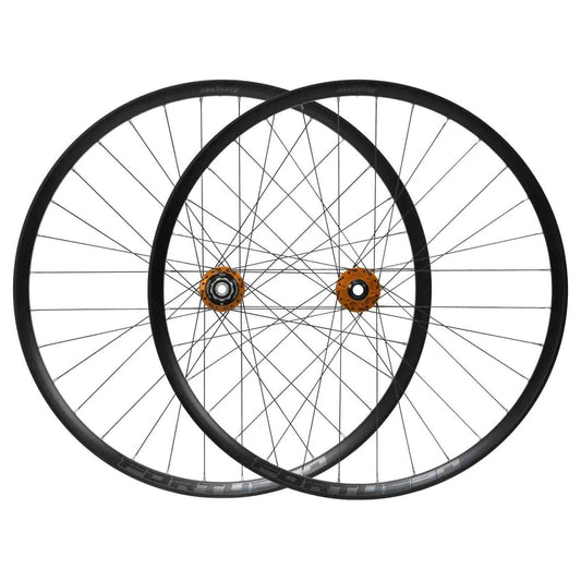 Paar HOPE FORTUS 30 W 29" PRO 5 wielen 15X110mm/12x148mm Boost Oranje