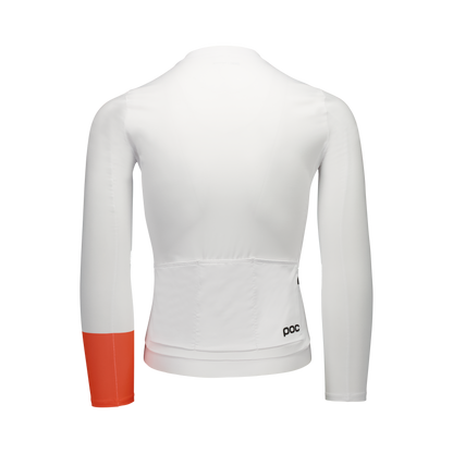 Wielershirt POC CADENCE Lange Mouwen Wit
