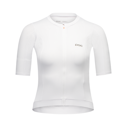 Wielershirt POC CADENCE Dames Korte Mouwen Wit