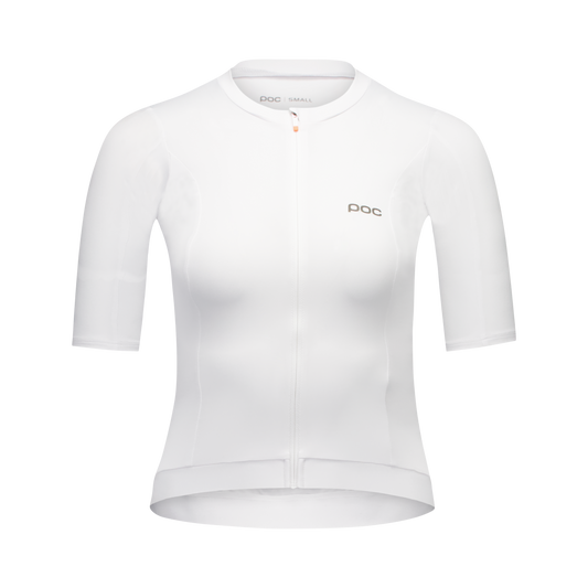 Maillot POC CADENCE Femme Manches Courtes Blanc