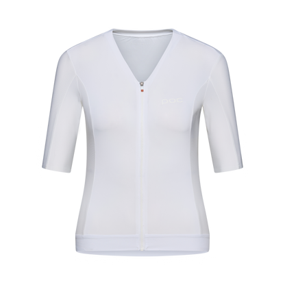 Wielershirt POC RACEDAY Dames Korte Mouwen Wit