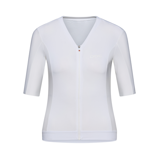 Maillot POC RACEDAY Femme Manches Courtes Blanc