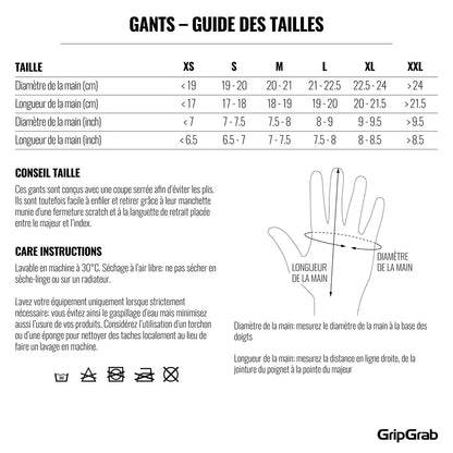 Gants Courts GRIPGRAB PRORIDE RC MAX Noir