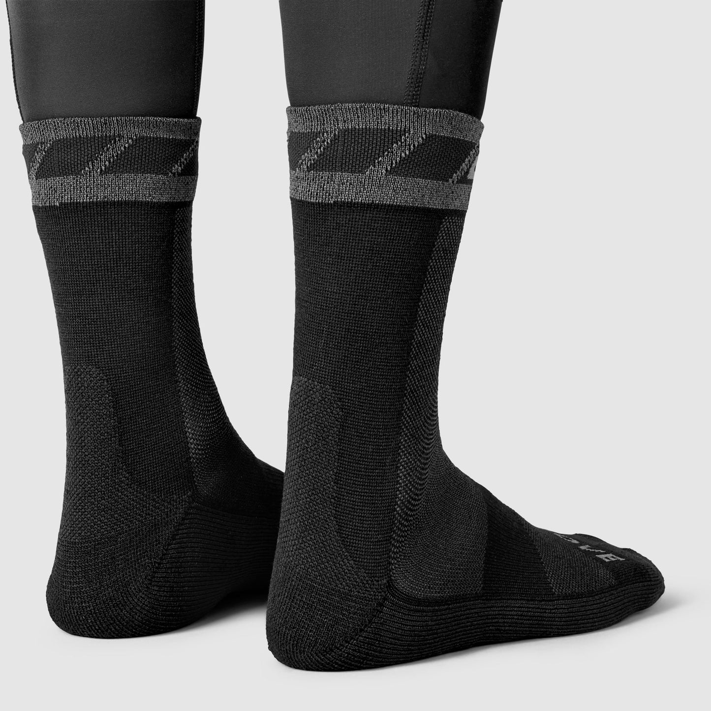 Chaussettes GRIPGRAB Merino Hiver Noir