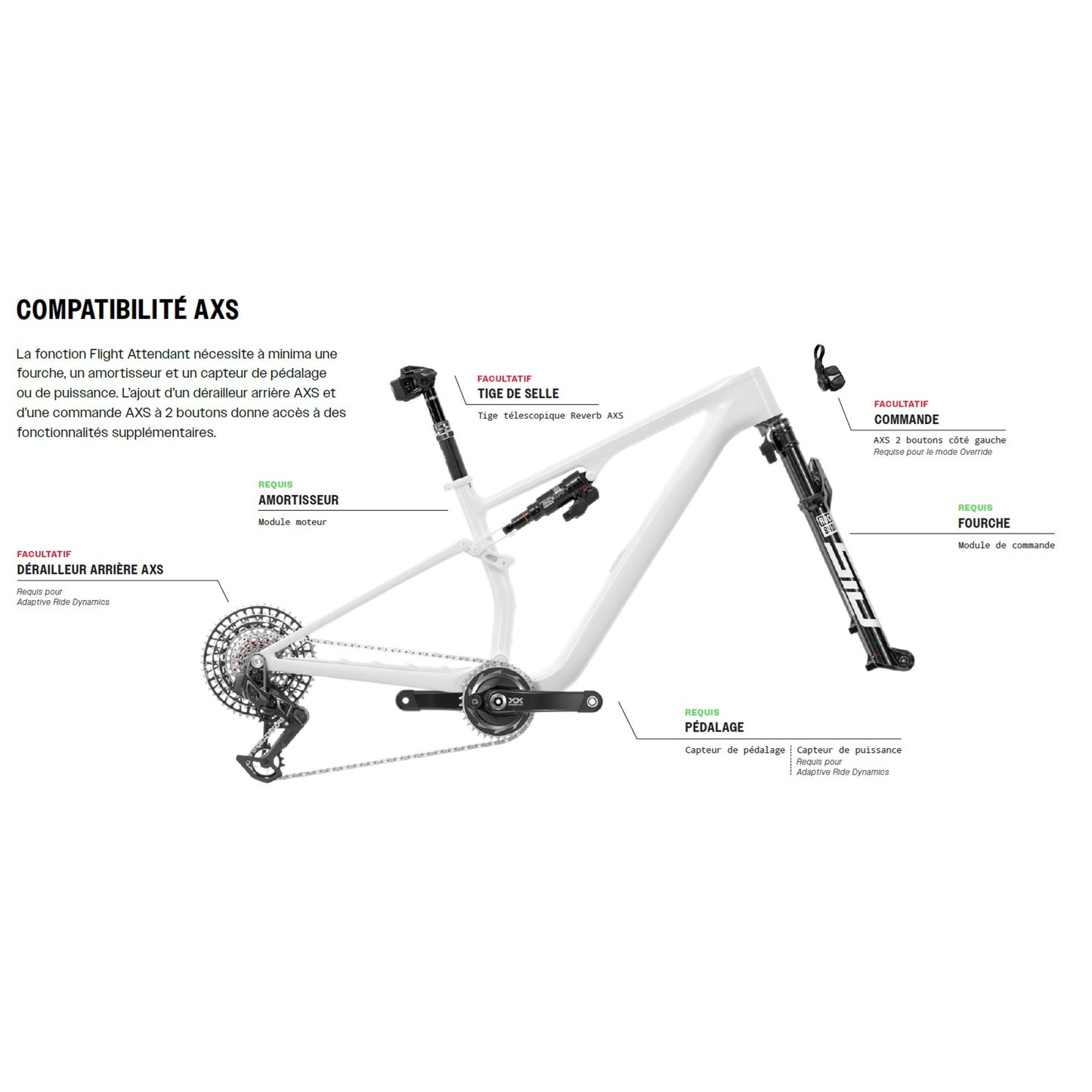 Amortisseur ROCKSHOX SIDLUXE ULTIMATE FLIGHT ATTENDANT pour Orbea Oiz 2020-2022