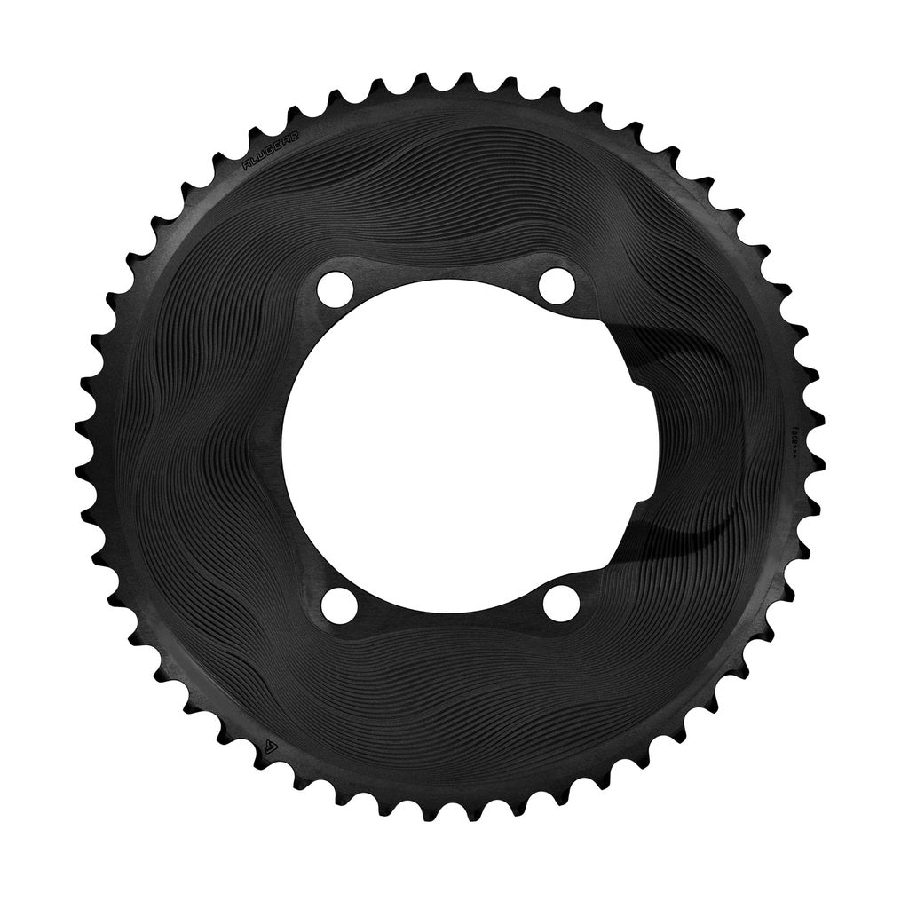 Plateau Extérieur 12V ALUGEAR AERO 110 BCD pour Shimano Noir