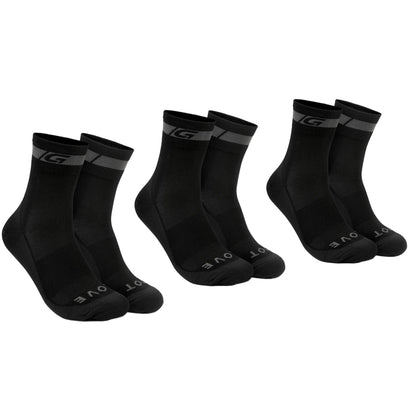 Sokken GRIPGRAB MERINO REGALAR Zwart (x3)