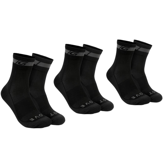 GRIPGRAB MERINO REGALAR sokken zwart (x3)
