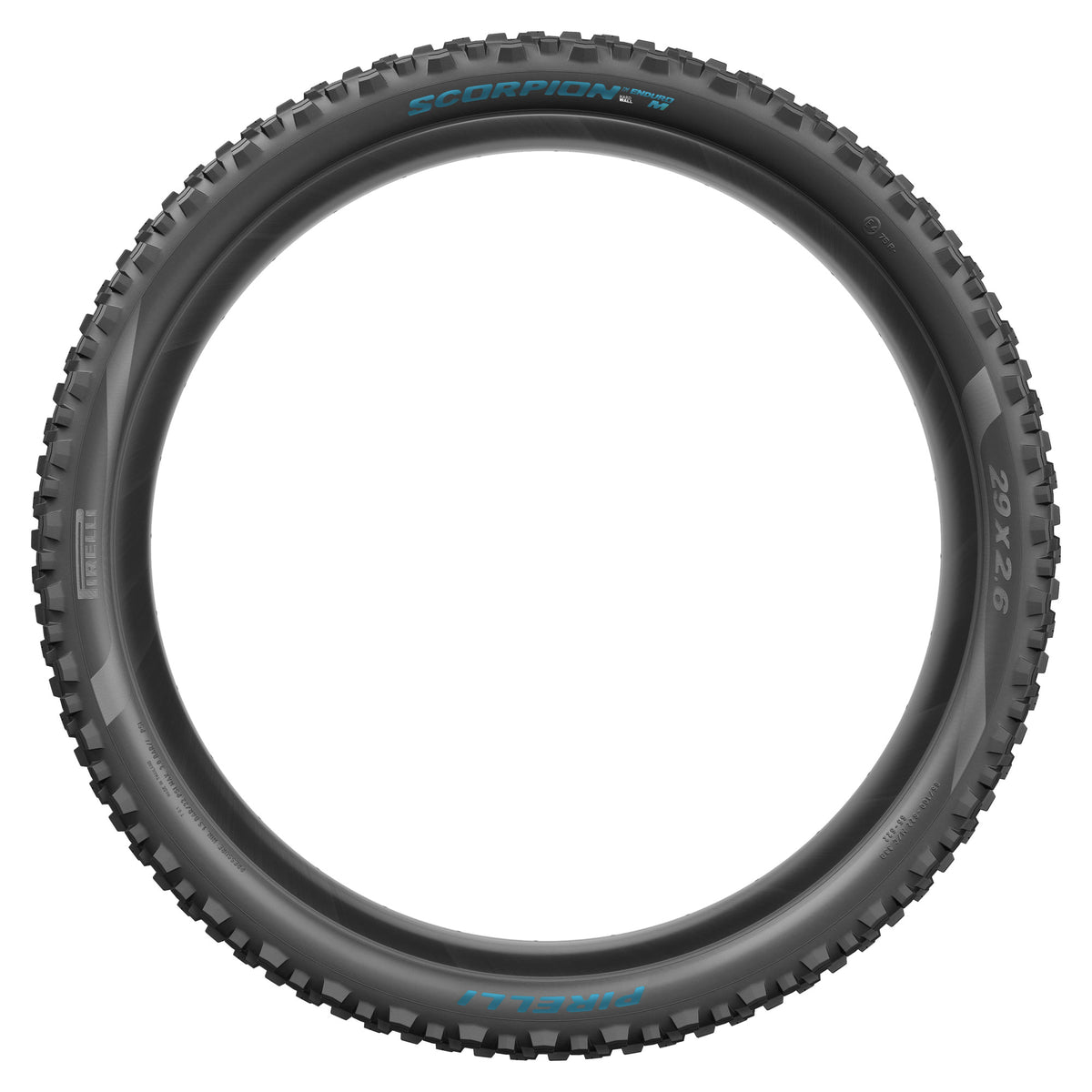 Pneu PIRELLI SCORPION ENDURO M COLOUR EDITION 29x2.40 HardWall Tubeless Ready Souple Noir/Turquoise Petronas
