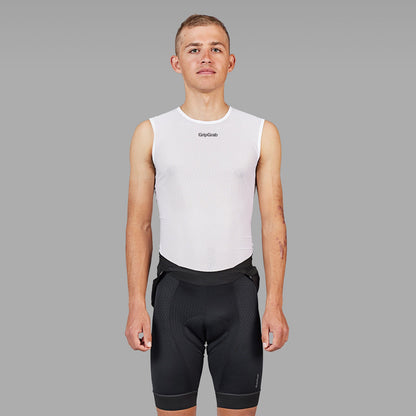 GRIPGRAB ULTRALICHT MESH MOUWLOOS ONDERSHIRT WIT