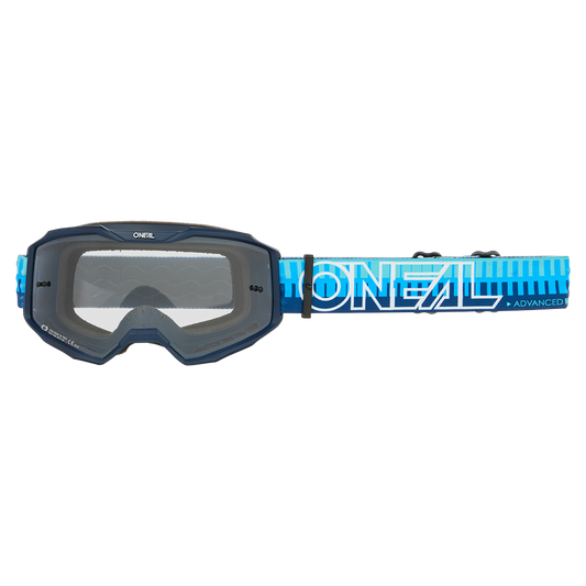 Masque O'NEAL B-10 STRIPED Bleu Écran Clear