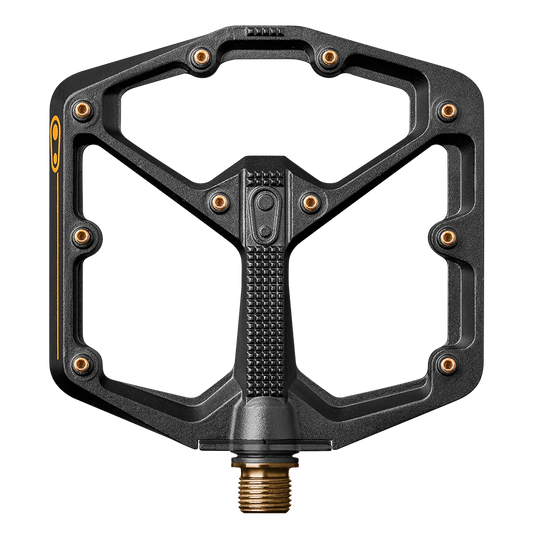 CRANKBROTHERS STAMP 11 Brede Platte Pedalen Zwart/Goud