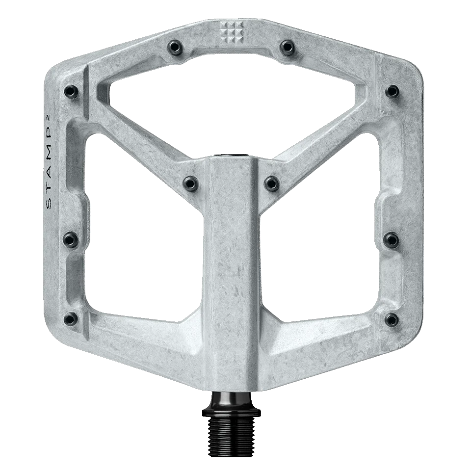 Pédales Plates CRANKBROTHERS STAMP 2 Large Argent