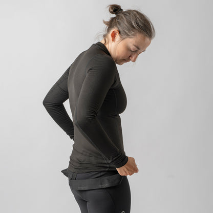 GRIPGRAB RIDE winterondershirt voor dames met lange mouwen zwart