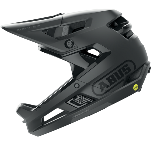 ABUS AIRDROP MIPS MTB Helm Zwart Mat