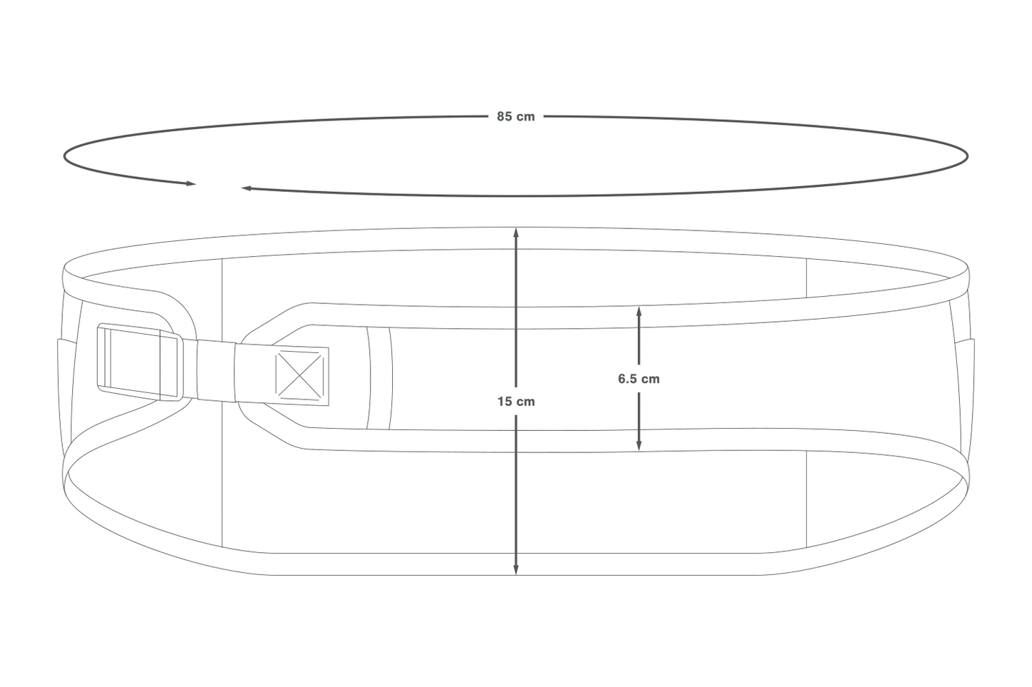 APIDURA EXPEDITIE WAIST BELT Zwart