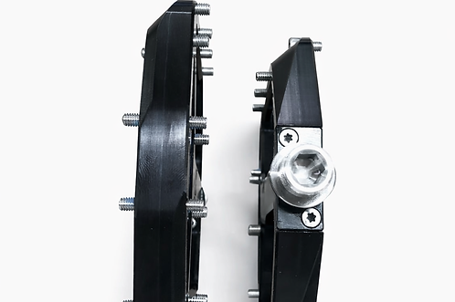 Pédales Plates HXR COMPONENTS AXE ACIER Noir