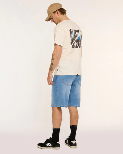 Short DHARCO JORT UNISEX COASTAL WASH Blauw