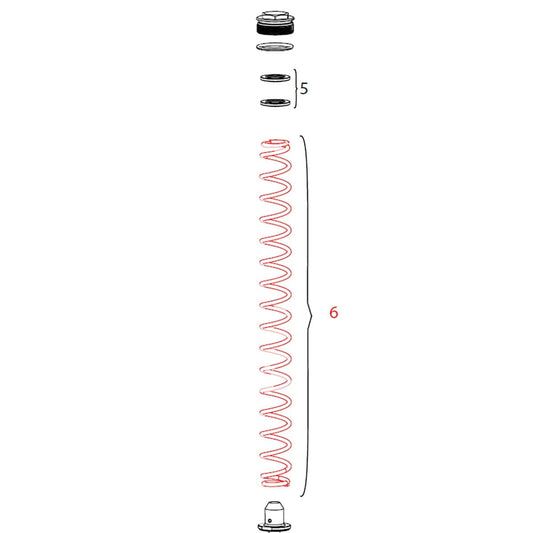 Ressort de Fourche ROCKSHOX DOMAIN Simple Té Medium