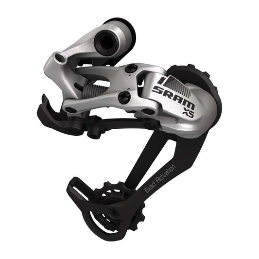 SRAM X5 9 Speed Achterderailleur Medium Cage Zilver