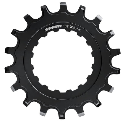Tandwiel voor Elektrische MTB SRAM EX1 X-SYNC Zwart