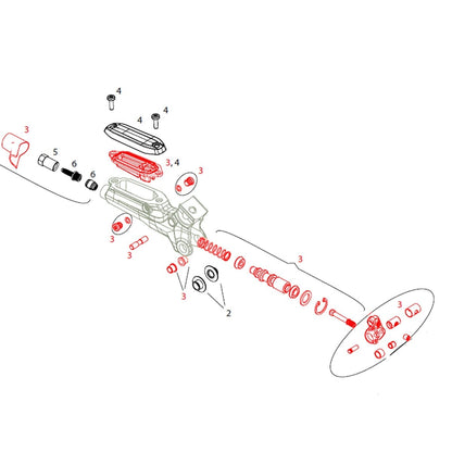 Intern Onderdelenkit V2 voor Hendel SRAM Guide RS #11.5018.005.009