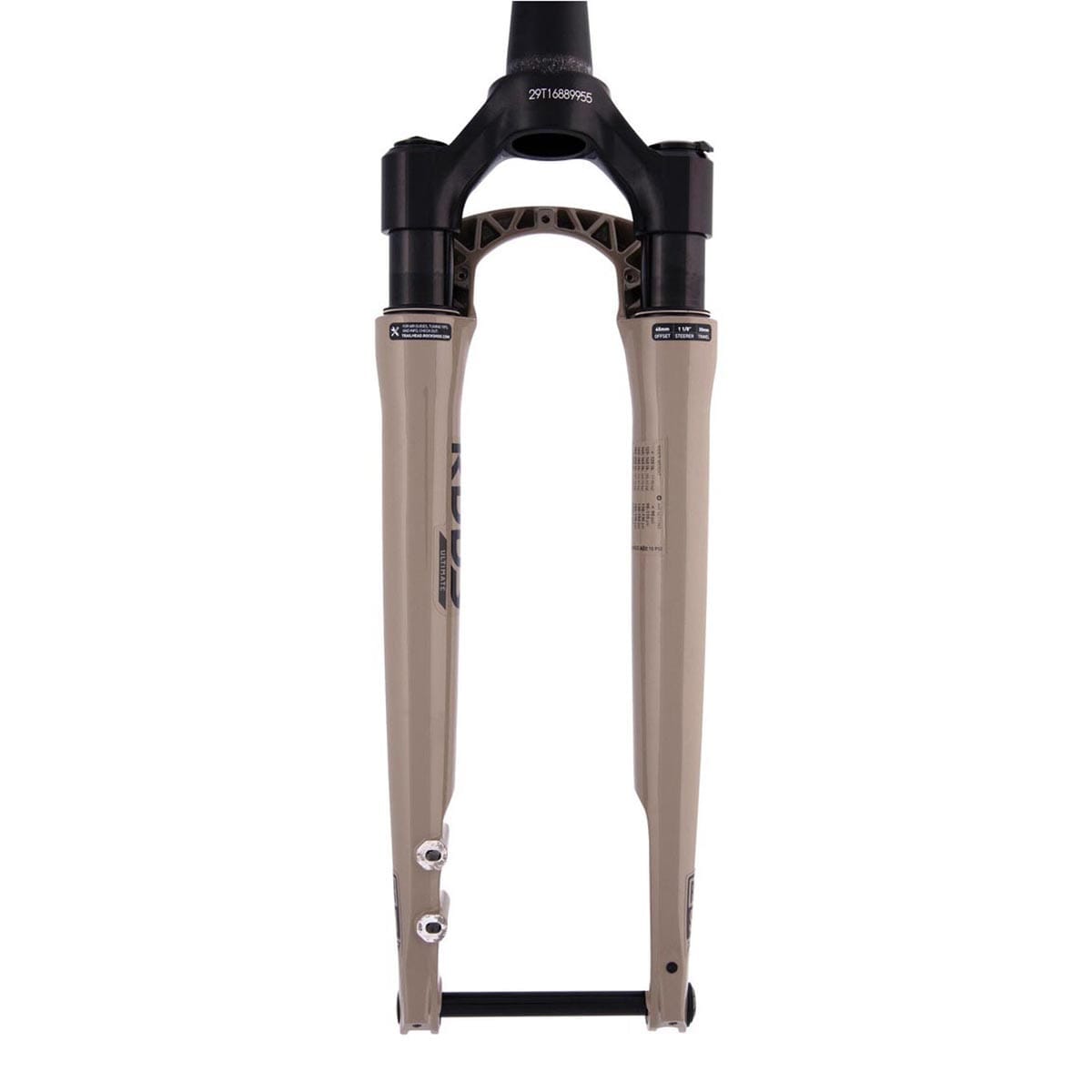 Fourche ROCKSHOX RUDY ULTIMATE RACE DAY CROWN 700c BOOST 12x100 30mm Kwiqsand SoloAir A1 Déport 45mm