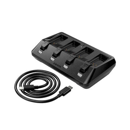 SRAM AXS Batterijlader 4 Gelijktijdige Poorten + USB-C Kabel