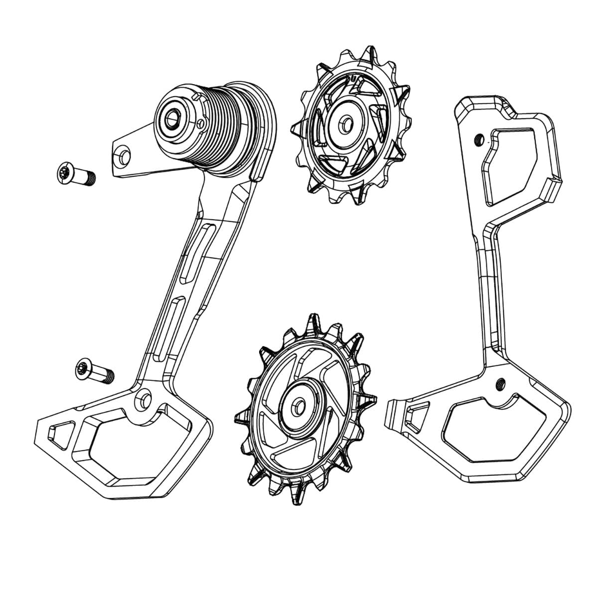 Chape de Dérailleur Arrière Complète 12V SRAM XX T-TYPE EAGLE AXS